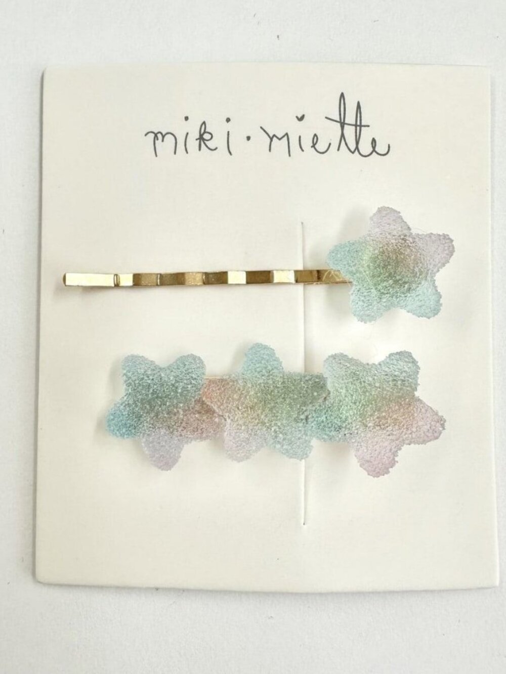 Gummy Hair Clip 2Pc Set - Blue